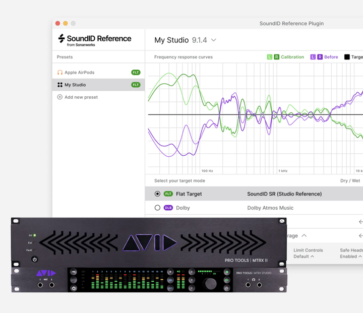 Multi-channel calibration | Export configuration files for Pro Tools | MTRX series audio interfaces with SPQ processing using SoundID Reference